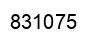 Number 831075 black image
