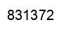 Number 831372 black image
