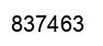 Number 837463 black image