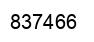 Number 837466 black image