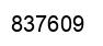Number 837609 black image
