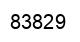 Number 83829 black image