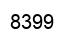 Number 8399 black image