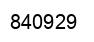 Number 840929 black image