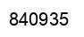 Number 840935 black image