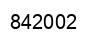 Number 842002 black image
