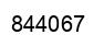 Number 844067 black image