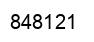 Number 848121 black image