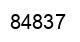 Number 84837 black image