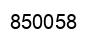 Number 850058 black image