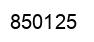 Number 850125 black image