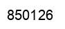 Number 850126 black image
