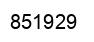 Number 851929 black image