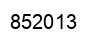 Number 852013 black image