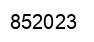 Number 852023 black image