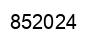 Number 852024 black image
