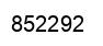 Number 852292 black image