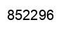 Number 852296 black image
