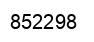 Número 852298 imagen negro