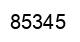 Number 85345 black image