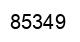 Number 85349 black image