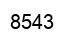 Number 8543 black image