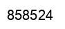 Number 858524 black image