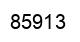 Number 85913 black image