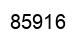 Number 85916 black image
