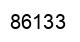 Number 86133 black image