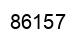 Number 86157 black image