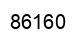 Number 86160 black image