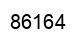 Number 86164 black image
