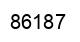 Number 86187 black image