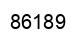 Número 86189 imagen negro