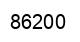 Number 86200 black image