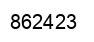 Number 862423 black image