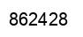 Number 862428 black image