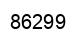 Number 86299 black image