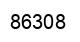 Number 86308 black image