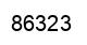 Number 86323 black image