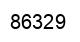 Number 86329 black image