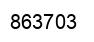 Number 863703 black image