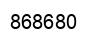 Number 868680 black image