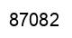 Number 87082 black image