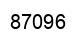 Number 87096 black image