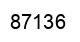 Número 87136 imagen negro