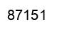 Number 87151 black image