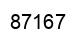Number 87167 black image