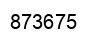 Número 873675 imagen negro